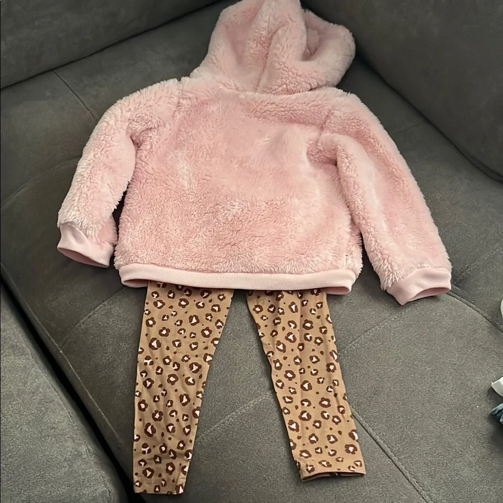Carter's Pink Fuzzy Toddler Hoodie